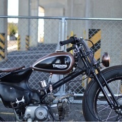 唯一無二　スーパーカブ　ボバーリジットフルカスタム　88cc 18インチの画像