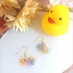 タティングレースのピアス フレッシュ3