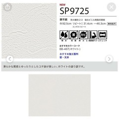 【DIY】サンゲツ SP9725 壁紙 クロス 白 石目調 リフォームの画像