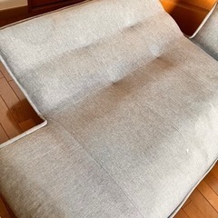 【差し上げます】リクライニング付きソファ　（2人掛け）の画像