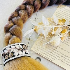 【新品】PH#5 KHB ヘアゴム　刺繍リボン　ヘアアクセサリー