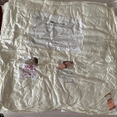 掛け布団二つ　ドライクリーニング済み　圧縮のまま差し上げますの画像