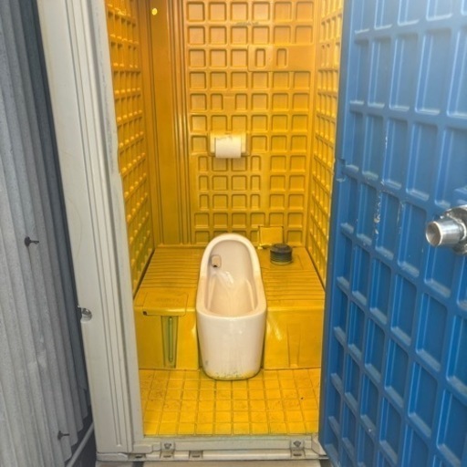 訳あり仮設トイレ簡易水洗