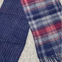 メンズビギ　マフラー　リバーシブル　チェック柄の画像