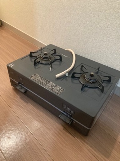 【美品】ノーリツ 都市ガス用 ガスコンロ 2口 型式：NLC2293CDBAR