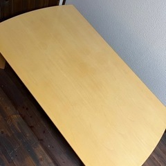 木製 ダイニング ローテーブル の画像