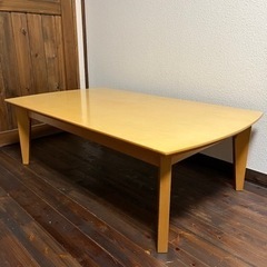木製 ダイニング ローテーブル の画像