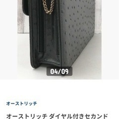 新品🌸 オーストリッチ ダイヤル付きセカンドバック の画像