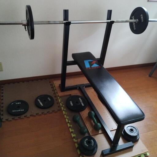 引取限定！バーベルシャフト&プレートセット fe-bar183_00.jpg