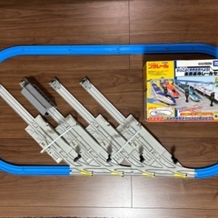 プラレール　車両基地レールセットの画像