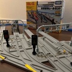 プラレール　車両基地レールセットの画像