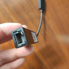 USB接続 LANコネクター ELECOMの画像