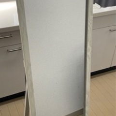 姿鏡　木フレーム　白の画像