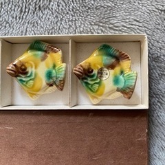 長崎 三彩 魚　箸置きの画像