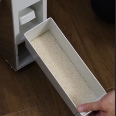 米びつ スリムライスディスペンサー ステンレス（12kg収納の画像