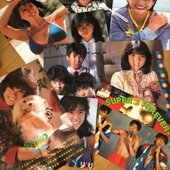 昭和アイドル！！明星　平凡　ザ・ベスト・ワン　付録　ポスター