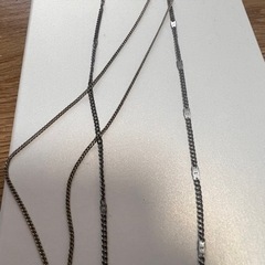 シンプルネックレス2点の画像