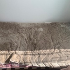 掛け布団　毛布　敷きパッドの3点セット【譲渡予定あり】の画像