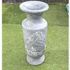 美品 刻印入り 大きめサイズの 灰色 
陶器製 傘入れ 花瓶 花...