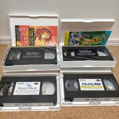 ディズニーVHSビデオテープ4本の画像