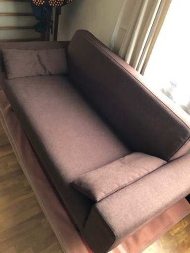 ★LOWYA ★2.5人掛けソファ★ダークブラウン★