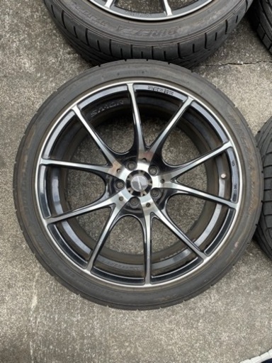 タイヤホイール4本セット weds  SA-10R 18インチ 9.5J ダンロップDZ102