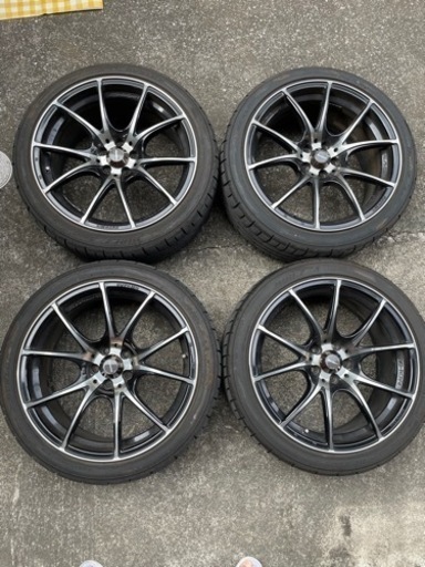 タイヤホイール4本セット weds  SA-10R 18インチ 9.5J ダンロップDZ102