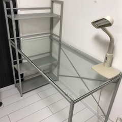 【取引中】本棚付きデスク