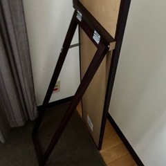 決まりました美品不二貿易 姿見 全身鏡 スタンドミラー 幅27×奥行39×高さ147.5cmの画像