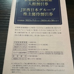 JR西日本鉄道割引券の画像