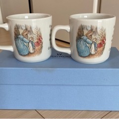 【新品:箱あり】WEDGWOOD ウェッジウッド ピーターラビット ペアマグカップの画像