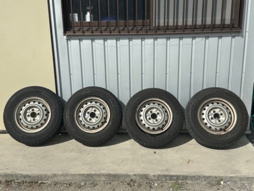 日産ADバン　プロボックス　サクシード等に　バリ山タイヤホイールセット