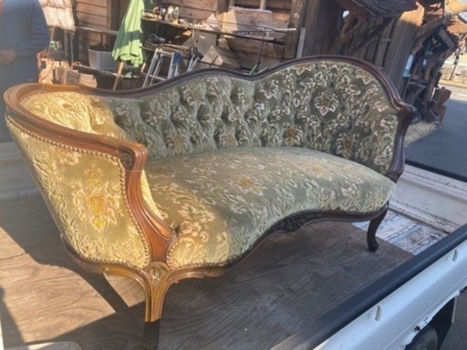 カリモク ドマーニ「ルイ15」カウチソファ 2人掛け 猫脚