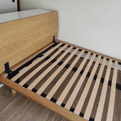 【美品】無印良品 ダブルベッドフレームの画像