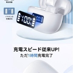 ワイヤレスイヤホン bluetooth 5.3 ENCノイズキャンセリング 音質効果調整 日本語音声ガイドの画像