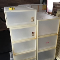 衣装ケース　引き出し式　プラスチック　8個　無印良品の画像