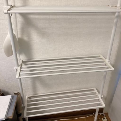 【終了しました】突っ張りラック　ホワイト