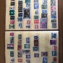 使用済み切手　世界の切手　コレクションの画像