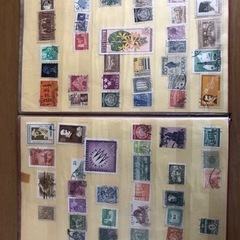 使用済み切手　世界の切手　コレクションの画像