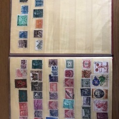 使用済み切手　世界の切手　コレクションの画像