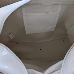 学校　チャンピオン　カバン　スポーツバック　部活　エナメル　内側底板下にシミありで格安　champion 　自宅クリーニング済の画像