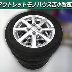 タイヤ付き ダイハツ純正アルミ 14インチ 4.5j 4H PCD100 ヨコハマ ECOS ES31 155/65R14 4本セット 中古 ホイール 苫小牧西店