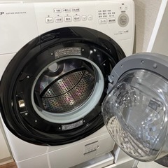 SHARP/ドラム式洗濯乾燥機/ES-S7E-WR/2020年製 の画像