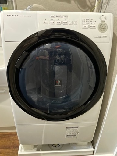 SHARP/ドラム式洗濯乾燥機/ES-S7E-WR/2020年製