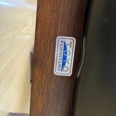 二人がけソファ　アンティーク風　ボタン破損ありの画像