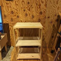 ＜無料＞　木製２段棚の画像