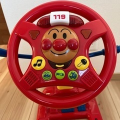 訳あり　アンパンマン　おもちゃ　2台　消防車　の画像