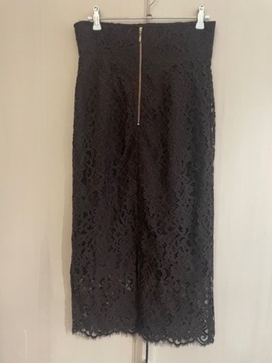 美品☆noble リバーレースIラインスカート　36