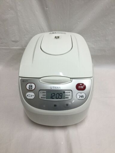 【北見市発】タイガー TIGER マイコン炊飯ジャー JBH-G102 2023年製 白 炊きたて炊飯器 5.5合炊き (E2487aaykY)