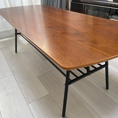 鉄脚ローテーブル
